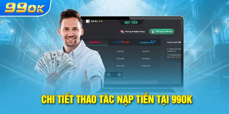 Nộp tiền vào nhà cái thông qua thẻ cào vô cùng tiện lợi